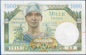 1000 francs Trésor Français type 1947