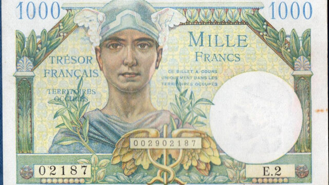 1000 francs Trésor Français type 1947