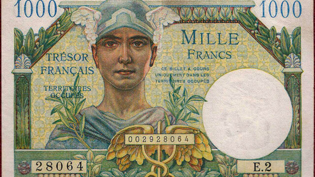 1000 francs Trésor Français type 1947