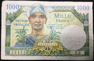 1000 francs Trésor Français type 1947