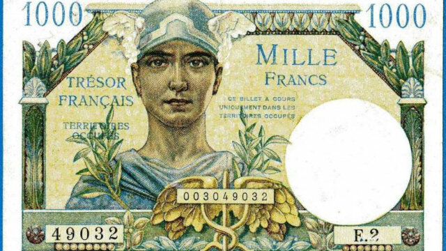 1000 francs Trésor Français type 1947