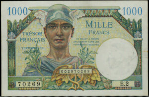 1000 francs Trésor Français type 1947