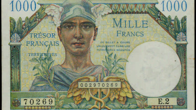 1000 francs Trésor Français type 1947