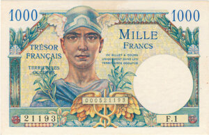 1000 francs Trésor Français type 1947