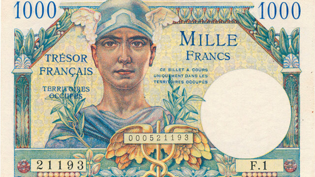 1000 francs Trésor Français type 1947