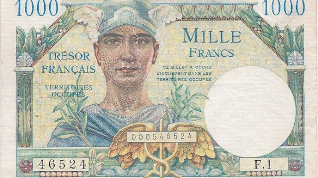 1000 francs Trésor Français type 1947