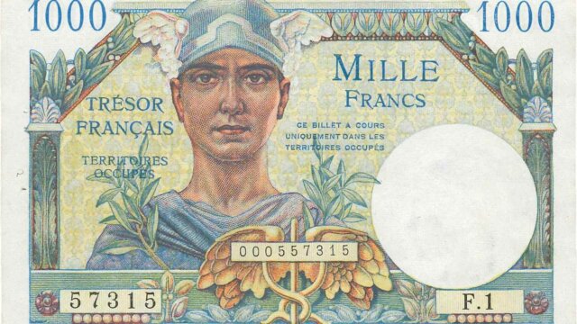 1000 francs Trésor Français type 1947