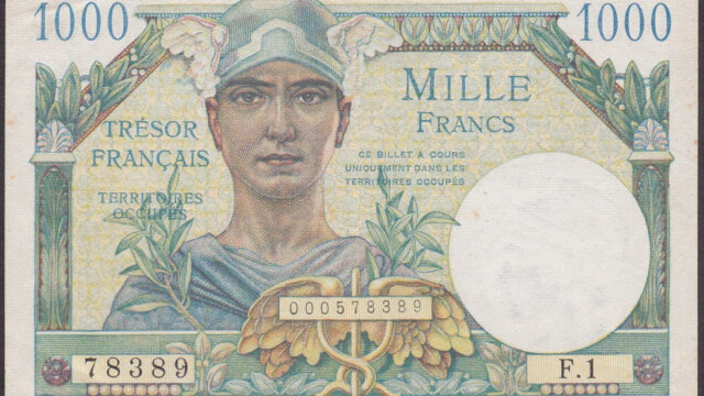 1000 francs Trésor Français type 1947