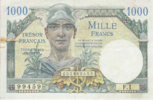 1000 francs Trésor Français type 1947