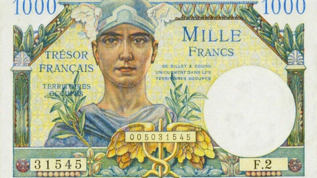 1000 francs Trésor Français type 1947