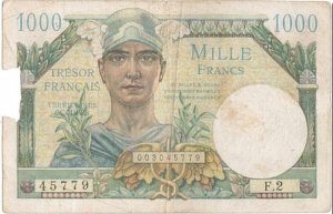 1000 francs Trésor Français type 1947