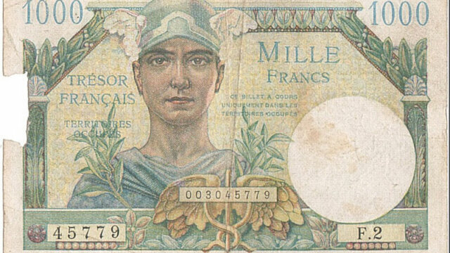 1000 francs Trésor Français type 1947