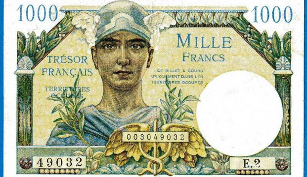 1000 francs Trésor Français type 1947