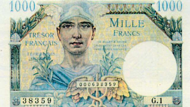 1000 francs Trésor Français type 1947