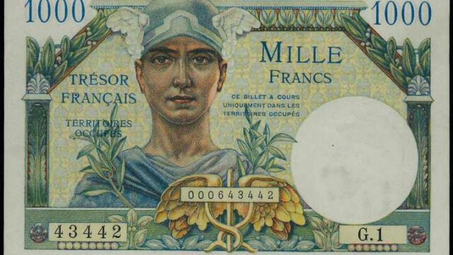 1000 francs Trésor Français type 1947