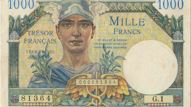 1000 francs Trésor Français type 1947