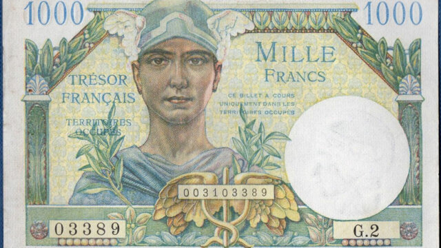 1000 francs Trésor Français type 1947