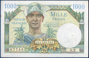 1000 francs Trésor Français type 1947