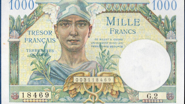 1000 francs Trésor Français type 1947