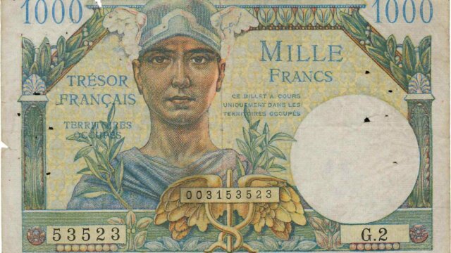 1000 francs Trésor Français type 1947