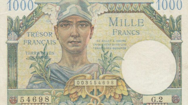 1000 francs Trésor Français type 1947