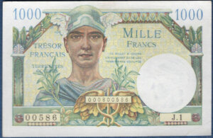 1000 francs Trésor Français type 1947