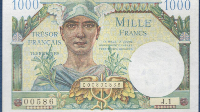 1000 francs Trésor Français type 1947