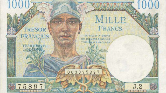 1000 francs Trésor Français type 1947