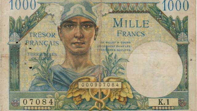 1000 francs Trésor Français type 1947