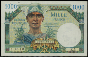 1000 francs Trésor Français type 1947