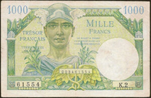 1000 francs Trésor Français type 1947