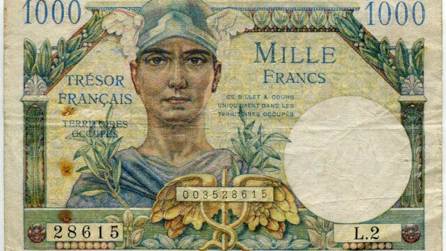 1000 francs Trésor Français type 1947