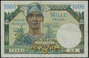 1000 francs Trésor Français type 1947