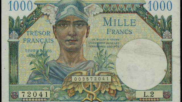 1000 francs Trésor Français type 1947