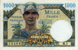 1000 francs Trésor Français type 1947