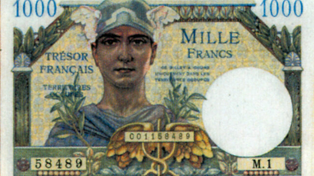 1000 francs Trésor Français type 1947