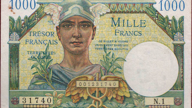 1000 francs Trésor Français type 1947