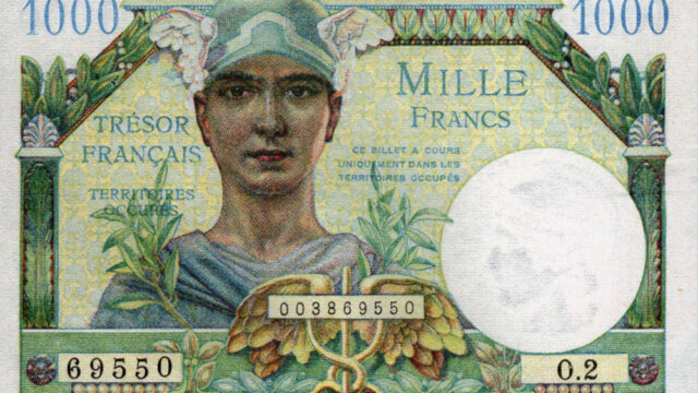 1000 francs Trésor Français type 1947