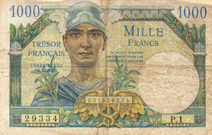 1000 francs Trésor Français type 1947