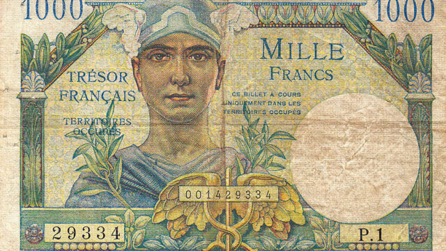 1000 francs Trésor Français type 1947