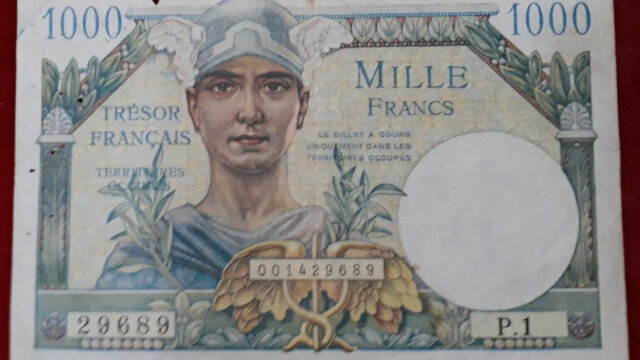 1000 francs Trésor Français type 1947