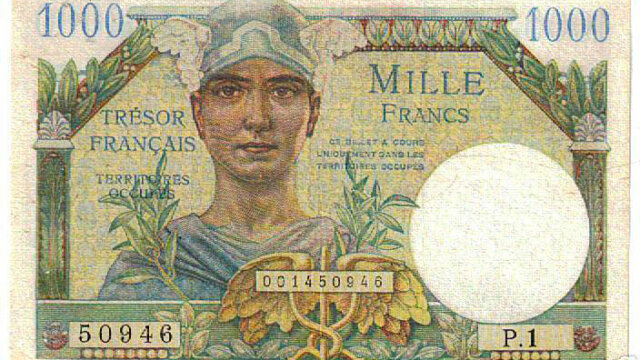 1000 francs Trésor Français type 1947