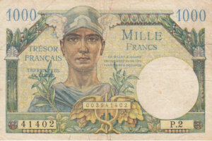 1000 francs Trésor Français type 1947