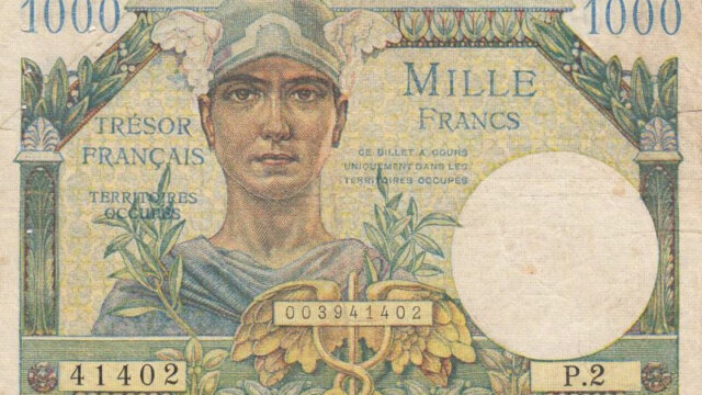 1000 francs Trésor Français type 1947