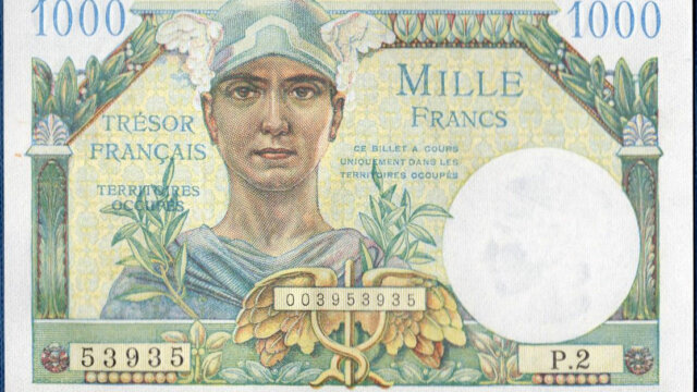 1000 francs Trésor Français type 1947