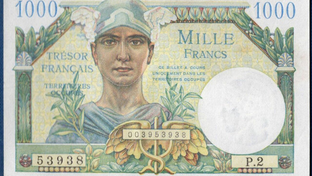 1000 francs Trésor Français type 1947