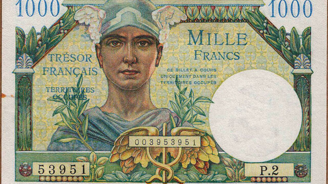 1000 francs Trésor Français type 1947