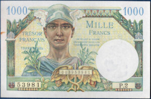 1000 francs Trésor Français type 1947