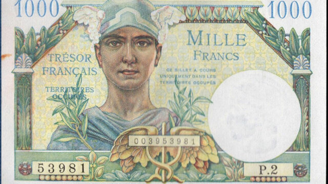 1000 francs Trésor Français type 1947