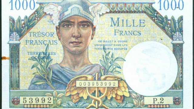 1000 francs Trésor Français type 1947